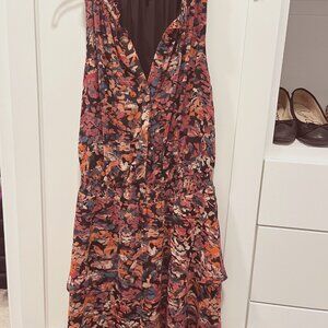 Evereve Sleeveless Floral Dress - just above the knee, size S
